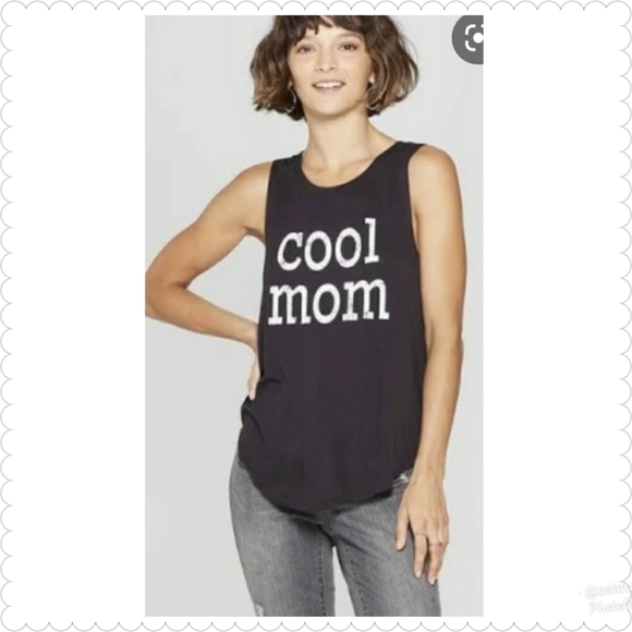 Grayson Threads Tops - 🆕️ NWT Black Cool Mom Tank Top Sz XL